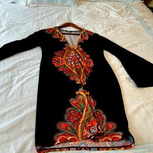 Cute black printed dress